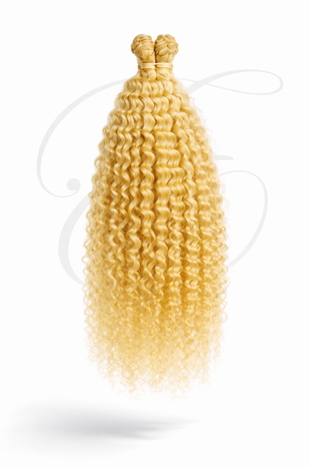 Blonde extension hair