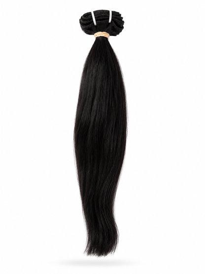 Extensiones de pelo negro cosido liso 100% natural - Elizabeth's Hair
