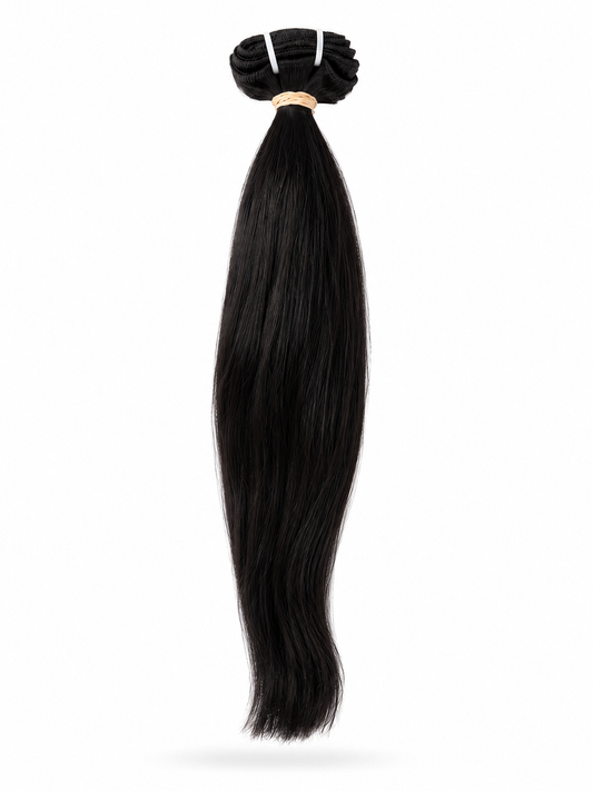 Extensiones de pelo negro cosido liso 100% natural - Elizabeth's Hair
