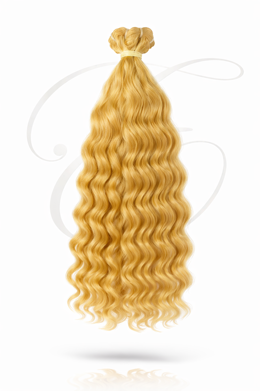 Blonde extension hair